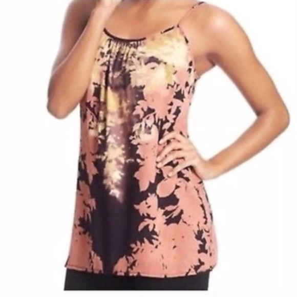 Cabi Shadowleaf Cami Size S Scoop Neck Sleeveless Adjustable Strap Top Pink - Picture 1 of 7